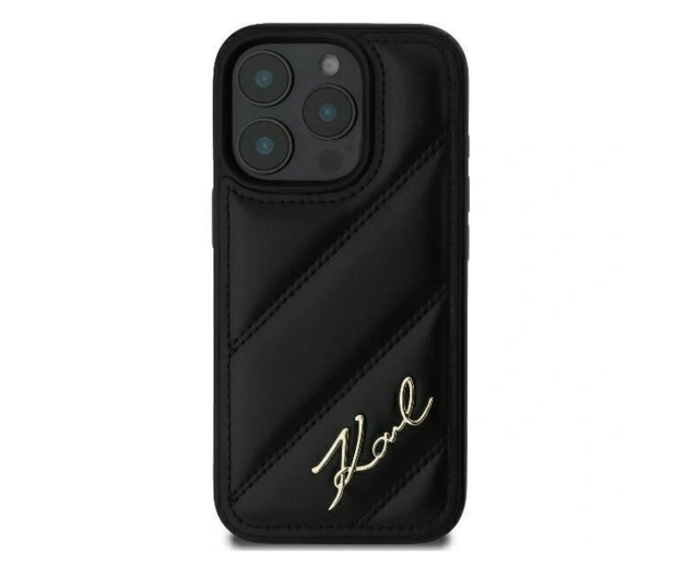 Karl Lagerfeld Quilted Signature do iPhone 16 Pro czarny - 1278281 - zdjęcie 2